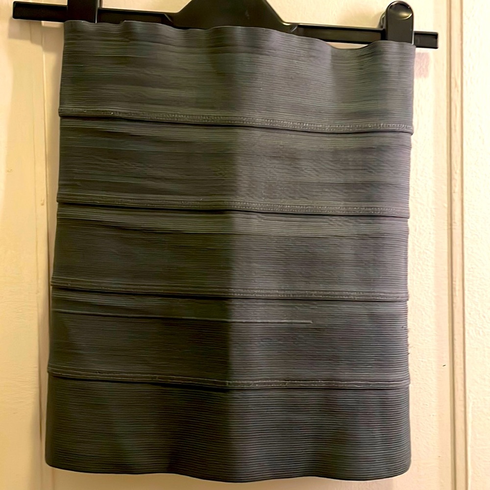 Pleasure doing business, gray bandage skirt, XS